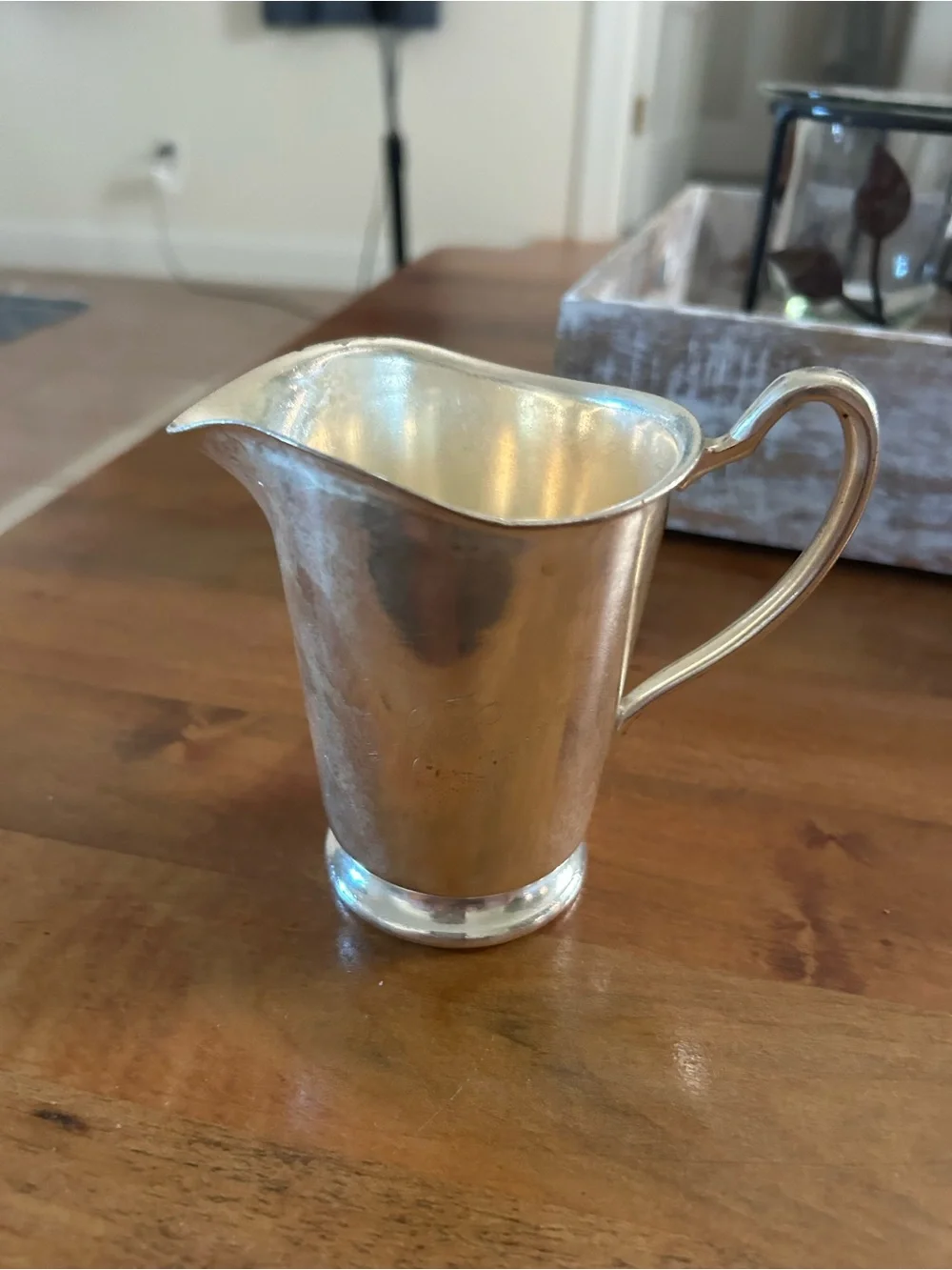 Silver-Tone Creamer Pitcher - Classic Table Serving Pourer